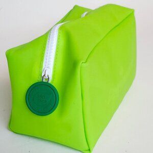 JAMIESON Vitamins Silicone Tote Cosmetic Bag NEW Unused BRIGHT CHEERFUL GREEN
